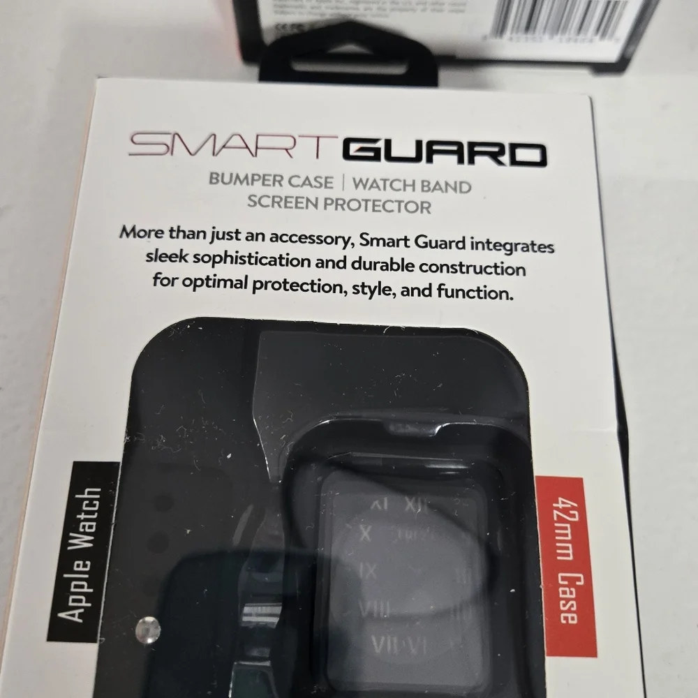 Tzumi SmartGuard 42mm Apple Watch Bumper Case, 4 Watch Band Screen Protecter